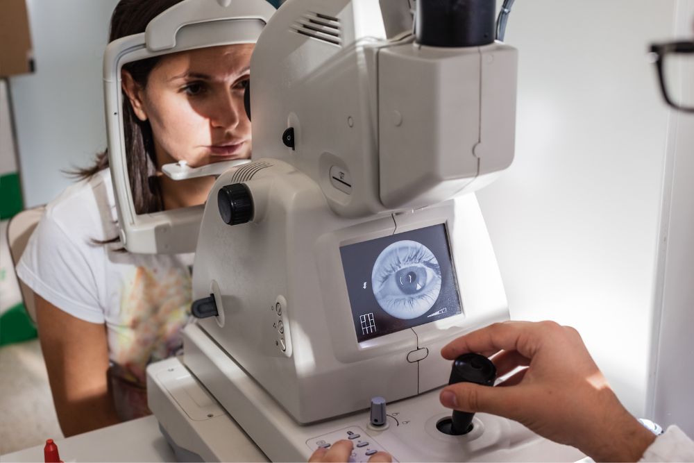 Diabetic retinopathy eye exam