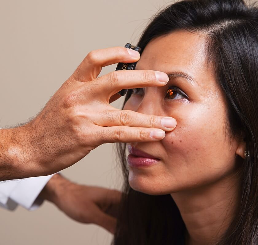 An eye examination